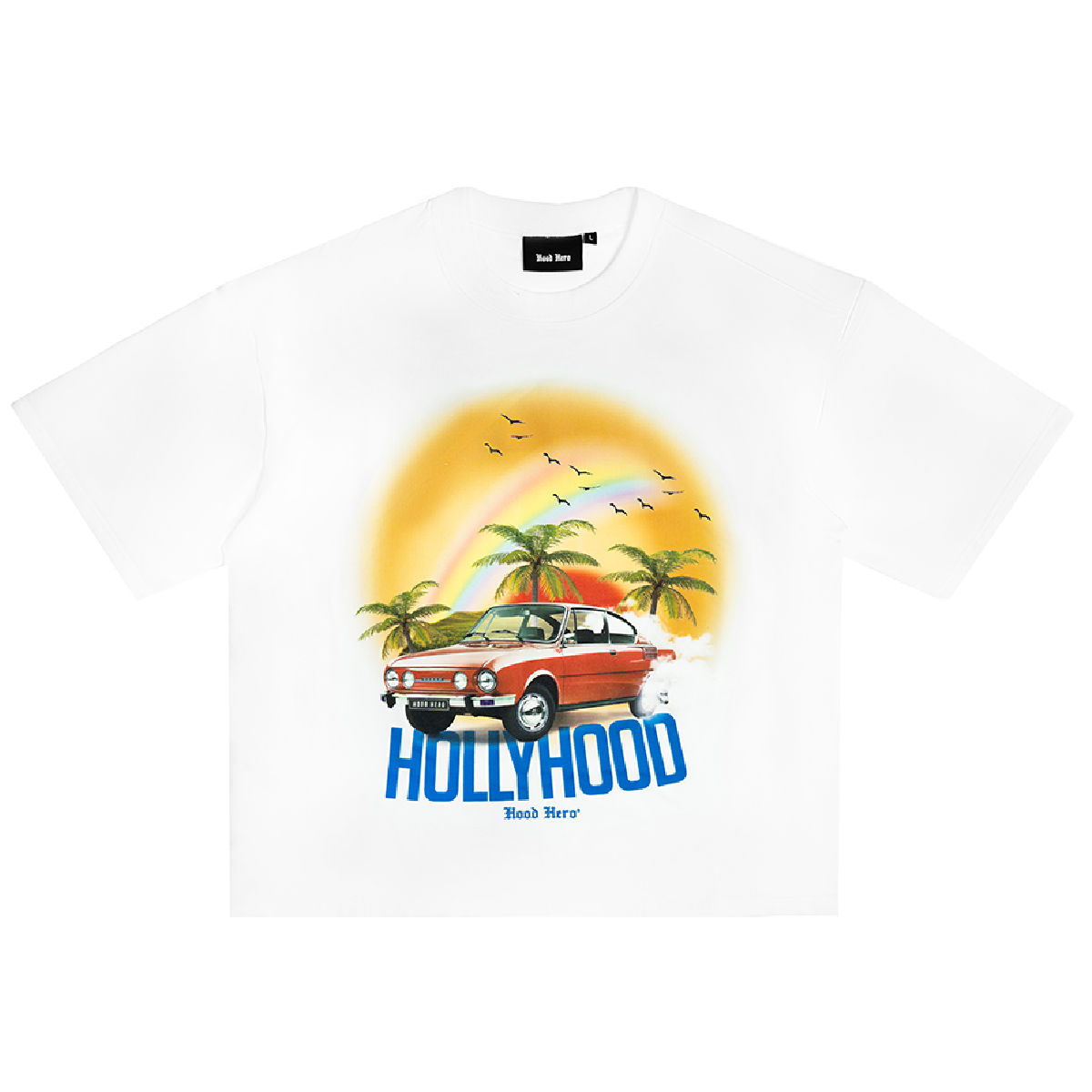 T-shirt Hollyhood - White